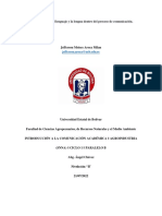 La Importancia Del Lenguaje y La Lengua Dentro Del Proceso de Comunicación