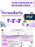 Plan de Atención EF Secundaria 1º, 2º y 3º Sem 8 Mtro Antonio Preza