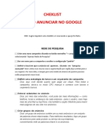 Bonus Cheklist Anuncios No Google