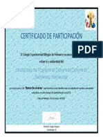Certificado de Participación: Estudiantado Del Programa Del Diploma Del Diploma de Bachillerato Internacional