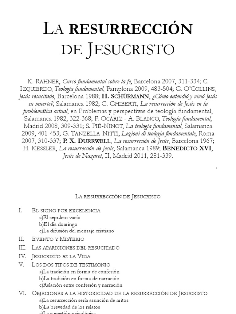 La Resurrecciön de Cristo | PDF | La resurrección de Jesús | Jesús