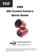 ZWO ASI Cooled Camera Quick Guide: Suzhou ZWO Co.,Ltd