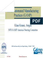 Good Automated Manufacturing Practices (GAMP) : Klaus Krause, Amgen