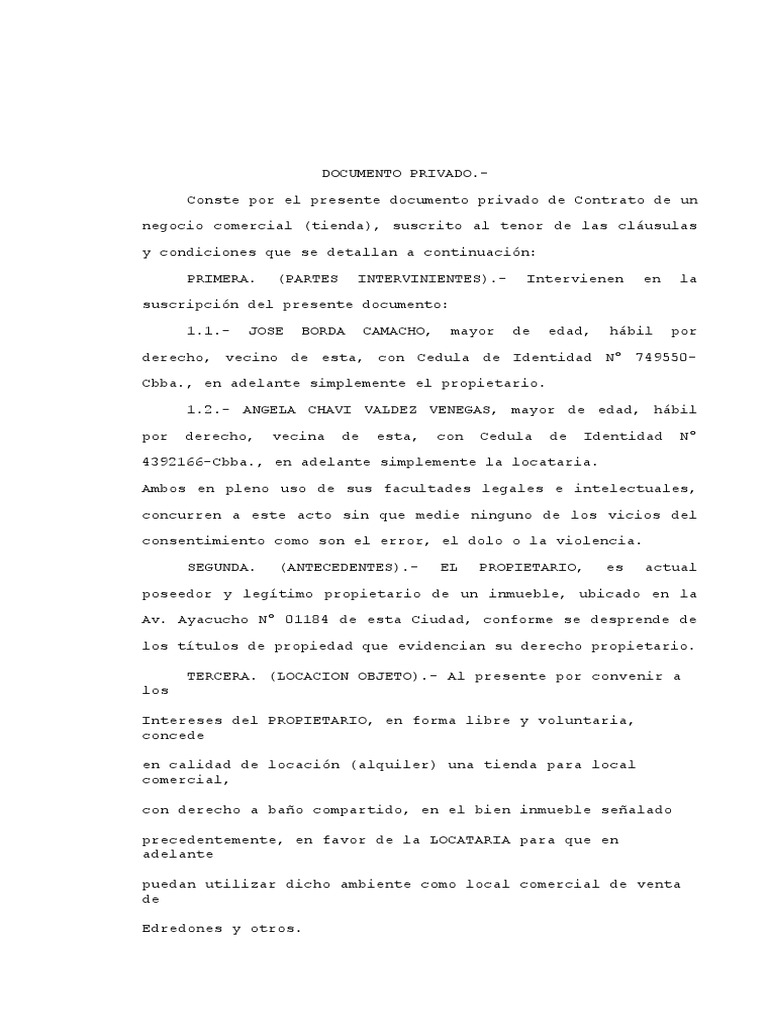 Alquiler Local Comercila Mate PDF