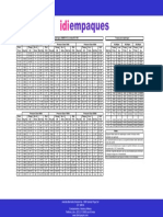 Tabla de Bridas y Esparragos y Comales