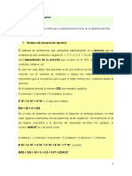 Sistema binario y decimal, unidades de almacenamiento