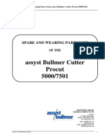 Assyst Bullmer Cutter Procut 5000/7501: Spare and Wearing Parts List