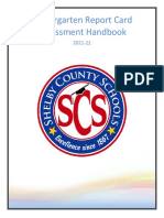 2021-22 Kindergarten Report Card Assessment Handbook