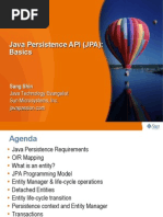 Java Persistence API JPA Basics