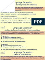 Stressing Auxiliary Verbs For Emphasis: Language Expansion