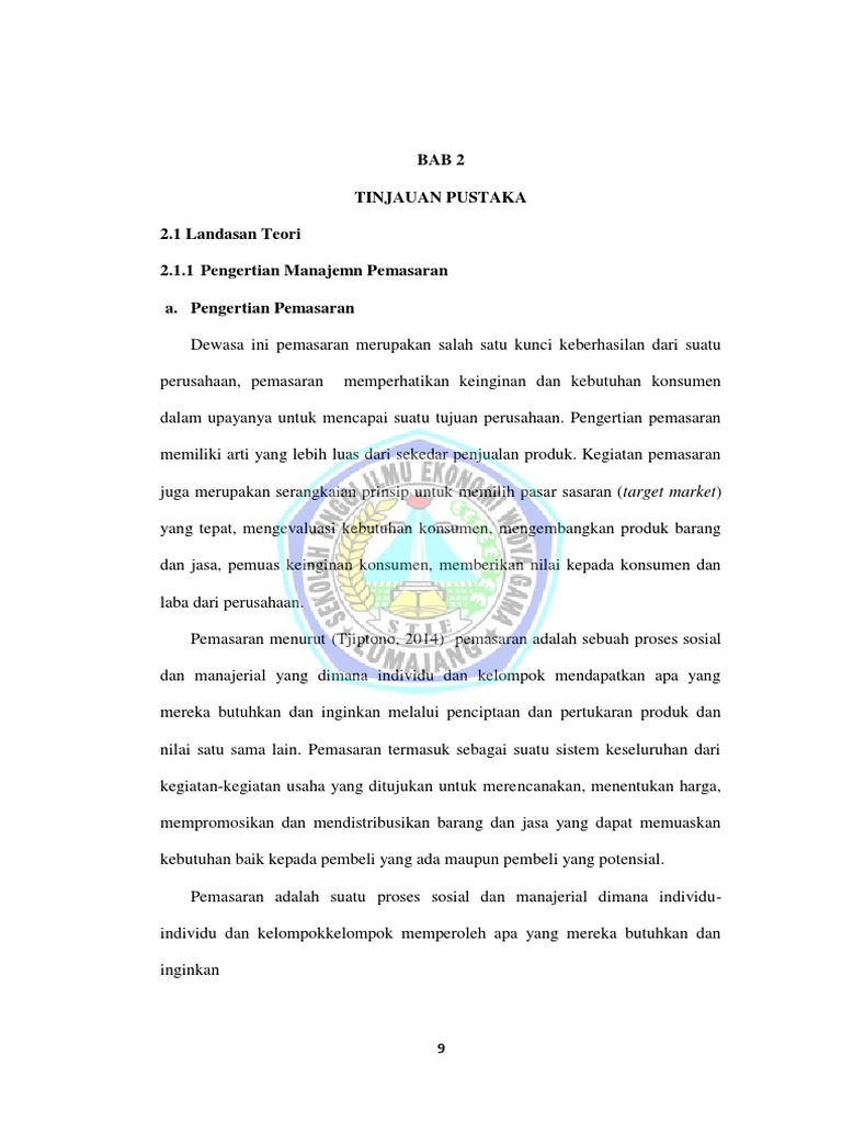 Bab 2 - Watermark | PDF | Karier & Perkembangan | Bisnis