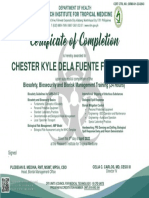 Certificate of Completion: Chester Kyle Dela Fuente Fernandez