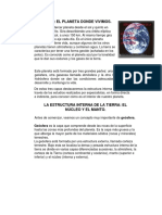 La estructura interna y externa de la Tierra