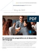 1.3 El Componente Pragmático en El Desarrollo Del Lenguaje - ISEP