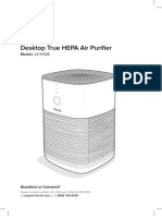 Desktop Air Purifier User Manual
