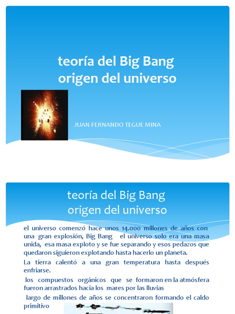 Teoría del Big Bang y origen del universo | PDF | Ciencias sociales