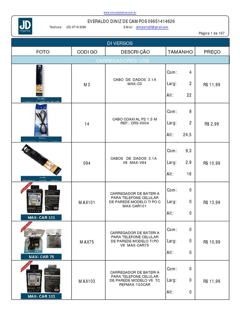 Catalogo Utilidades Geral JD | PDF
