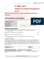 Assessment Task 2 of 2: BSB41515 Certificate IV in Project Management Practice (Release 4)