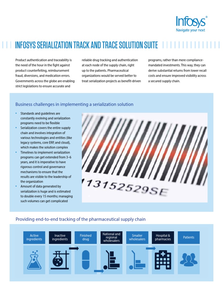 Infosys Serialization Track and Trace Solution Suite | PDF ...