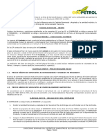 Condiciones Generales Del Contrato de Suministro de Gas Licuado Del Petróleo - GLP Fuente Apiay