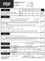 MoCA 8.1 BLIND - Spanish Instructions | PDF | Memoria | Verbo