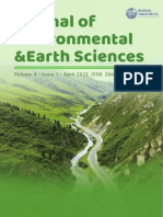 Journal of Environmental & Earth Sciences - Vol 4 No 1 April 2022