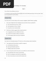 Mock Exam Practice - Listening