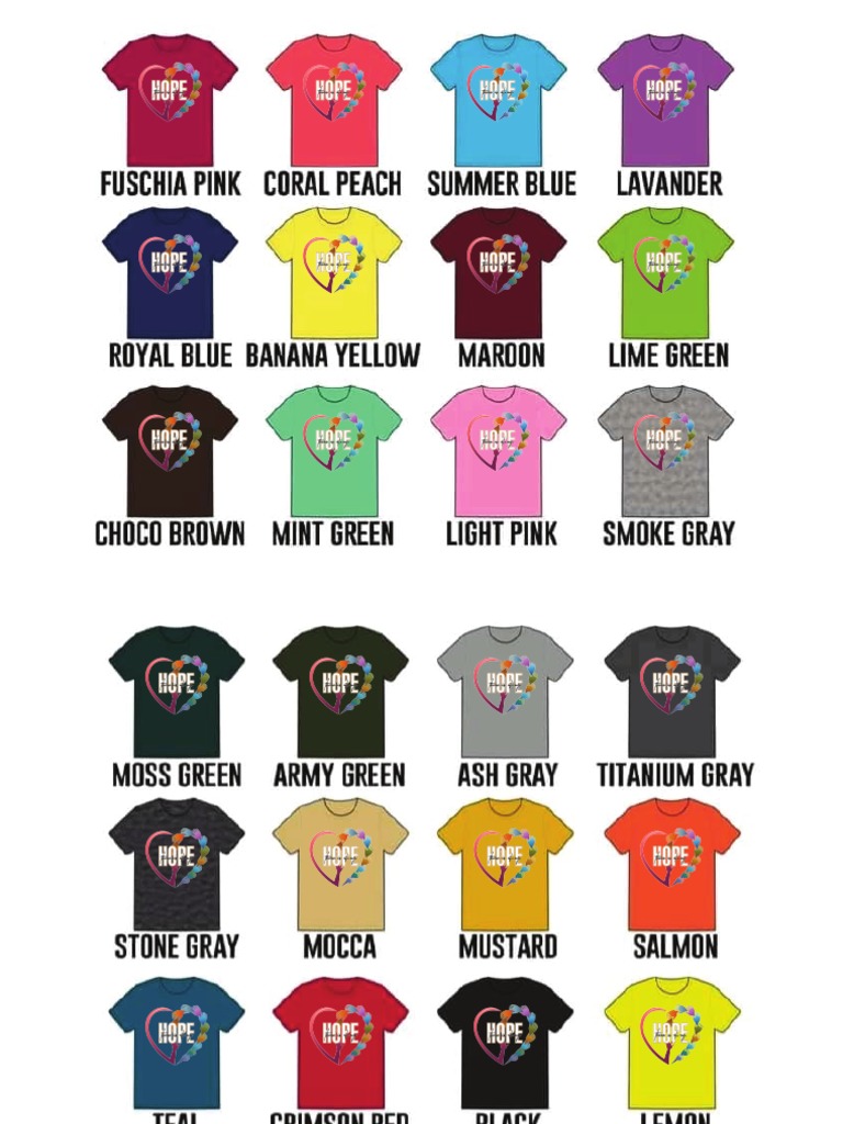 How To Choose Shirt Colors For Women T-shirt Color Design