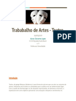 Trabalho de Artes - TEATRO 