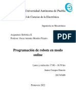 Programación Online de Robots Industriales