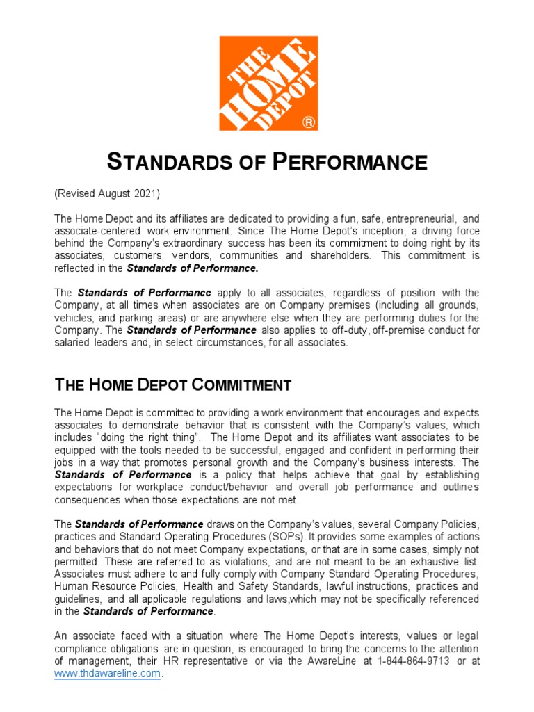 Standards of Performance, Updated August 2021 | PDF | Safety | Sexual ...