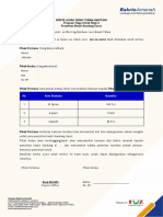 Format BAST Bantuan - Penyintas Banjir Bandang Garut - Bantuan Musholla