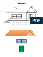 Menempel Dan Mewarnai Gambar Rumah