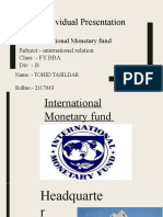 Individual Presentation: Topic:-International Monetary Fund