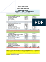 Ejercicio Actividad en Clases Balance General