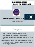 Koordinasi Dosen - Ganjil 2020