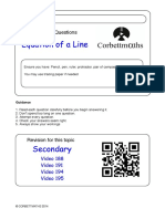 Equation of A Line PDF