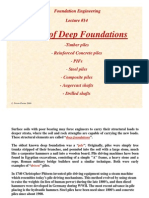 Types of Deep Foundations