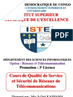 ISTE COURS DE QoS ET SECURITE DE RESEAUX DE TELECOM