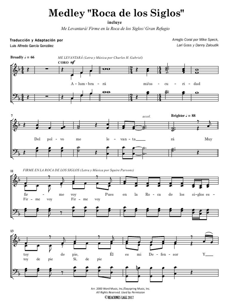 Medley Roca de Los Siglos | PDF