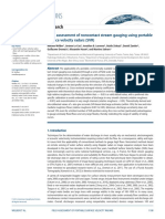 Water Resources Research - 2016 - Welber - Field Assessment of Noncontact Stream Gauging Using Portable Surface Velocity