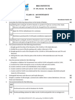 Accountancy Test 2 Journal Entries