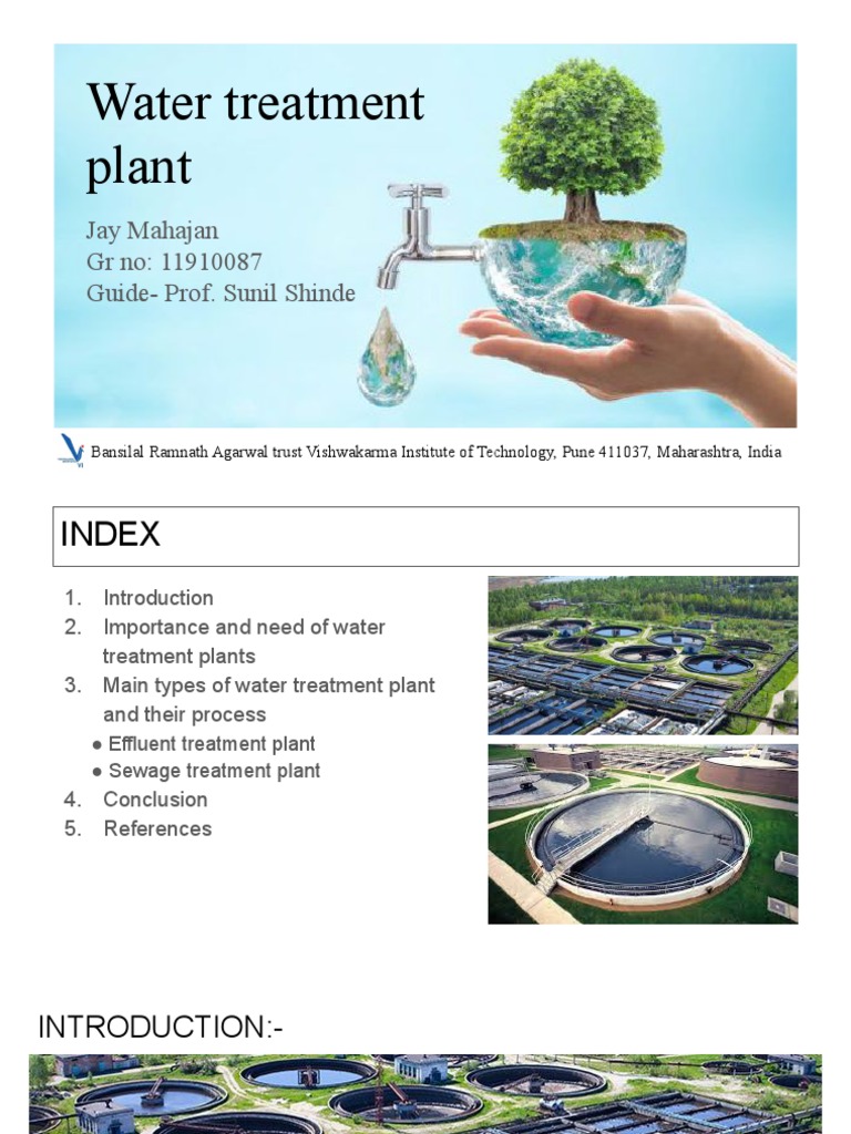 case study on water treatment plant pdf