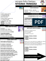 Esquema Del Pueblo Misa de Domingo - La Santisima Trinidad