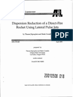 Dispersion Reduction of A Direct-Fire Rocket Using Lateral Pulse Jets