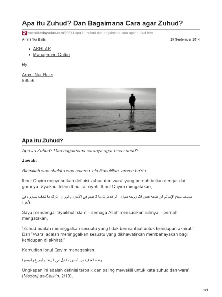 Apa Itu Zuhud dan Bagaimana Menerapkannya?