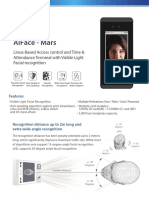 Aiface - Mars: Linux-Based Access Control and Time & Attendance Terminal With Visible Light Facial Recognition