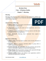 Class 12 Business Studies Chapter 7 - Revision Notes