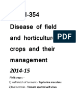 PATH-354 Disease of Field and Horticulture Crops and Their Management
