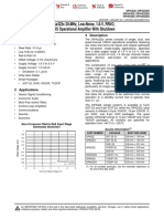 Opax322X 20-Mhz, Low-Noise, 1.8-V, Rri/O, Cmos Operational Amplifier With Shutdown